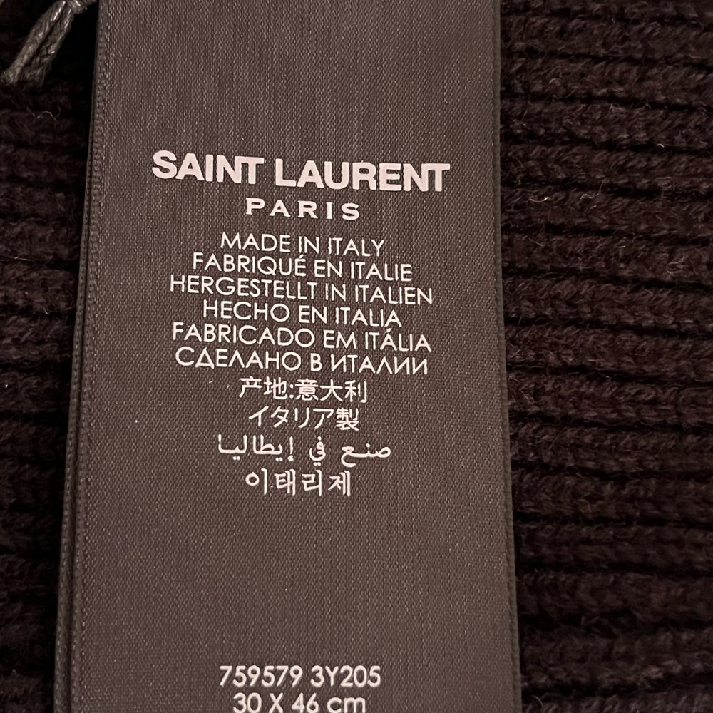 Saint Laurent cashmere black balaclava - Picture 6 of 8